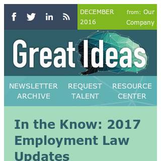 2017 Employment Law Updates
